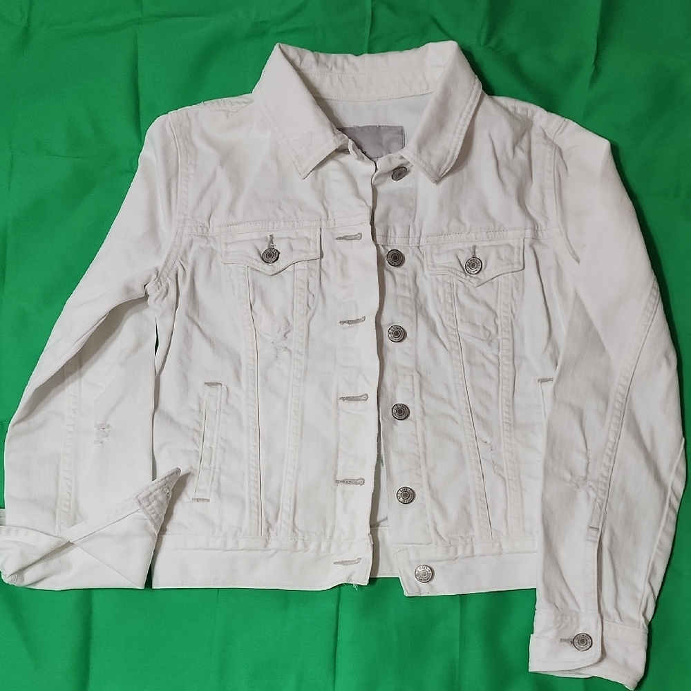 Old Navy White Jean Jacket